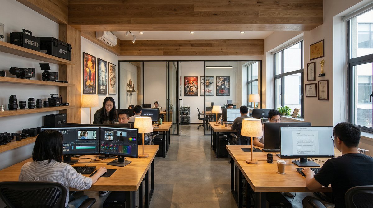 糖心vlog影视传媒公司办公环境